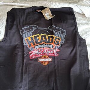 Sleeveless Harley Davidson tee shirt